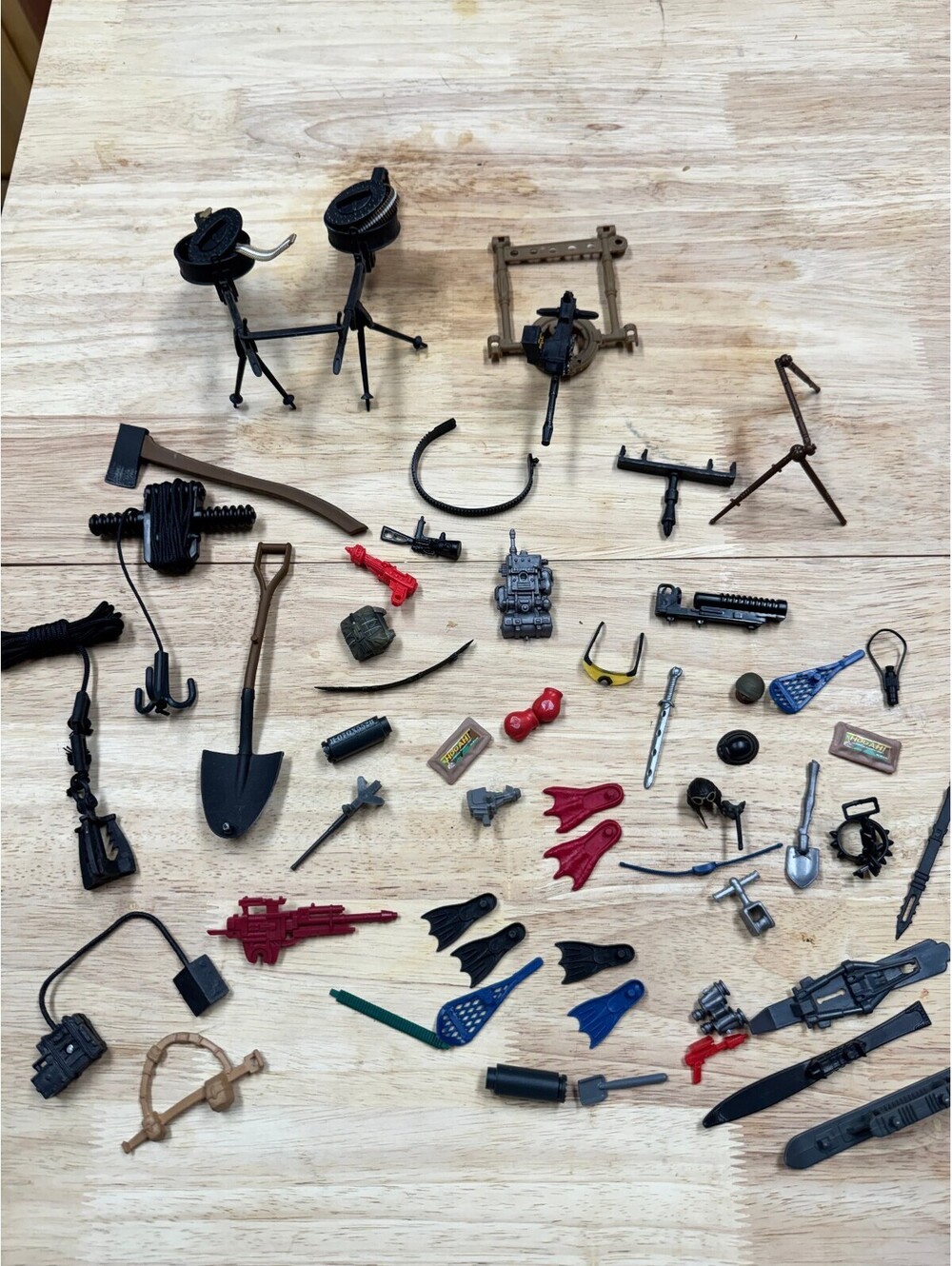 GI Joe Action Figure Weapons Accessories Gear Lot Vintage Hasbro 3.75 & 12 Inch